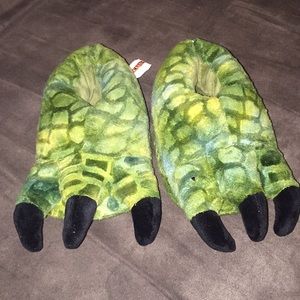Dinosaur slippers